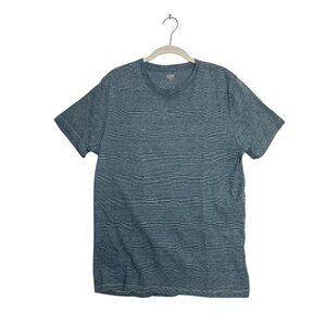 Old Navy Men's Short Sleeve Core Crew Stripe T-Shirt in Blue Stripe - Sz M